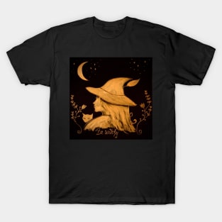 Witch with cat T-Shirt